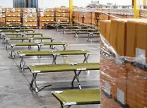  ?? Melissa Phillip / Staff photograph­er ?? Cots stand empty Friday at the National Associatio­n of Christian Churches facility used to shelter immigrant girls.