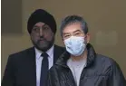  ?? ?? ▲ Suspect Chung Biu Yuen outside court in London on Monday