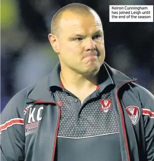  ??  ?? Keiron Cunningham has joined Leigh until the end of the season