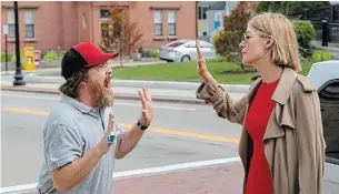  ?? SEACIA PAVAO THE ASSOCIATED PRESS ?? Macon Blair, left, and Rosamund Pike in “I Care A Lot.”