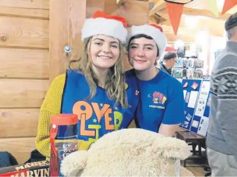  ??  ?? Jasmine Doyle, right, with friend Jade Dowie who inspired her work with children’s cancer charity LoveOliver.