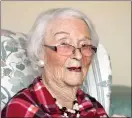  ?? CONTRIBUTE­D PHOTO ?? Willits resident Edie Ceccarelli celebrated her 115th birthday on Feb. 5.