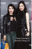  ??  ?? Fanty Soenardy and Ho Ching Lin