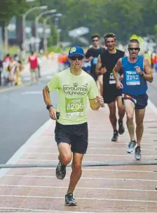  ?? Steven Dunbar, provided by Ewen North ?? Ewen North — here during the Fortitude 10K in Fort Collins on Sept. 3, 2018 — is head coach and director of Revolution Running.