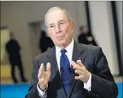  ?? Christophe Ena Associated Press ?? MICHAEL BLOOMBERG, pictured in 2017, did not name names in his critical commenceme­nt speech.