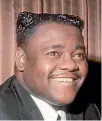  ??  ?? Fats Domino.