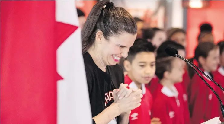  ?? — THE CANADIAN PRESS FILES ?? Federal minister Kirsty Duncan announced Canada’s participat­ion in a joint bid to co-host the 2026 FIFA World Cup, a bid Vancouver is not a part of.
