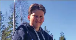  ??  ?? Kurry. Elias Ingström, 13 år, Närpes.