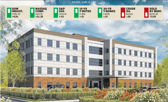  ?? RENDERING BY WAKEFIELD BEASLEY AND ASSOCIATES ?? A new office building on the Erlanger Hospital East campus will provide space for another full-service outpatient cancer center.