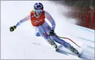  ?? THE ASSOCIATED PRESS ?? United States’ Lindsey Vonn competes in women’s downhill training at the 2018Winter Olympics in Jeongseon, South Korea, Tuesday, Feb. 20, 2018.