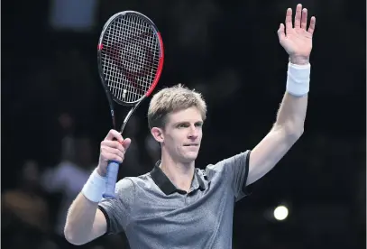  ?? Picture: AFP ?? TOUGH TEST. South Africa’s Kevin Anderson will be looking for another strong showing in his next match of the ATP Finals against Kei Nishikori today.