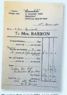  ??  ?? We reckon that, even in 1961, seven nights dinner, bed and breakfast with sandwiches each day and Sunday tea was a bargain for £11-9s. Did anyone else stay at Mrs Barron’s Annandale B&B?