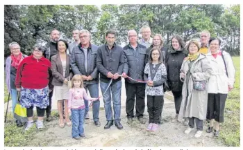  ??  ?? Le terrain de pétanque a été inauguré dimanche lors de la fête du conseil citoyen