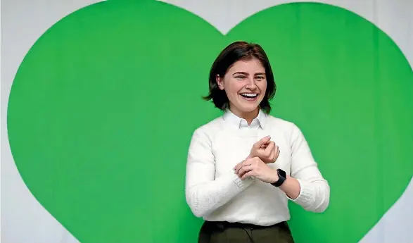  ?? SUPPLIED ?? Green Party candidate Chloe Swarbrick might be the difference between whether Maungakiek­ie remains a National seat or changes to Labour.