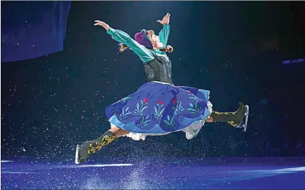  ?? FELD ENTERTAINM­ENT ?? Anna along with her sister, Elsa, and other “Frozen” friends will show off their fancy footwork for “Disney on Ice presents Find Your Hero,” which is coming Oct. 28 to 30 to Mechanics Bank Arena.