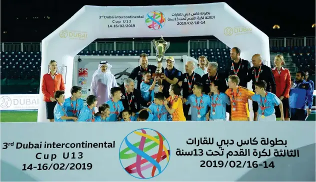  ??  ?? ↑
Top European clubs like Real Madrid, Barcelona, Bayern Munich and Arsenal among 24 teams, who will be competing for honours at Dubai Sports City.