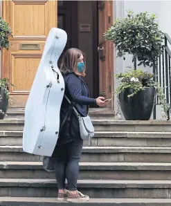  ?? ?? A musician at Abbey Road Studios in 2020.