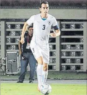  ?? FOTO: AUF ?? Diego Godín, capitán de la selección uruguaya