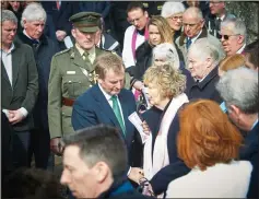  ??  ?? TrAGedY: Taoiseach Enda Kenny offers his condolence­s