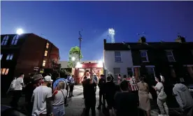  ??  ?? Brentford fans will have to say goodbye to Griffin Park from the outside looking in. Photograph: Alex Burstow/Getty Images