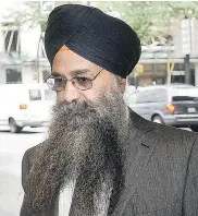  ?? BILL KEAY/PNG FILES ?? Inderjit Singh Reyat, who has served terms for manslaught­er and perjury for building bombs used against Air India flights, has shown little empathy for the families of 331 people who died, says the Parole Board of Canada.