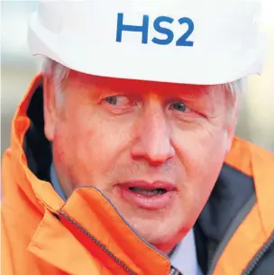  ??  ?? Prime Minister Boris Johnson last week gave the go-ahead to the HS2 project