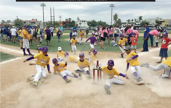  ??  ?? "Micho" Pantoja se corona en el nacional infantil de Beisbol