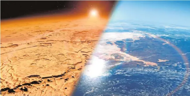 Las tormentas solares convirtier­on el planeta rojo en un infierno ...