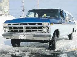  ?? RICK GAUTREAU/DRIVING.CA ?? Rick Gautreau’s 1975 Ford F-100 has had some sheet metal replacemen­t and paint.