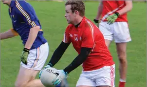  ??  ?? Conor Gillespie lines up a shot for Louth Schools.