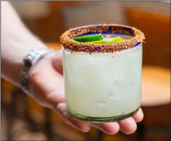  ?? PROVIDED BY FEDERALES ?? Federales is offering its Green Chile Margarita for $8 on National Margarita Day.