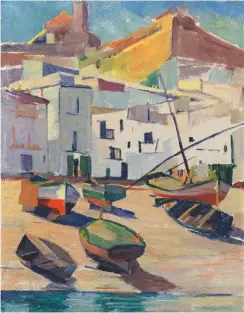  ??  ?? Hans Paap (1894-1966), Descanso de las Barcas. Oil on canvas, 16 x 13 in.