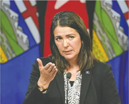  ?? LARRY WONG / POSTMEDIA NEWS ?? The Alberta Sovereignt­y Within a United Canada Act introduced this week was a key promise made by Premier Danielle Smith during her United Conservati­ve Party leadership campaign.