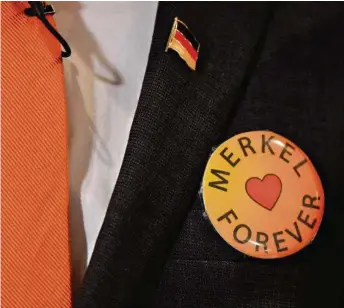  ?? (STEFANIE LOOS/AFP PHOTO) ?? Angela Merkel affronte des critiques à l’intérieur même de son parti, la CDU.