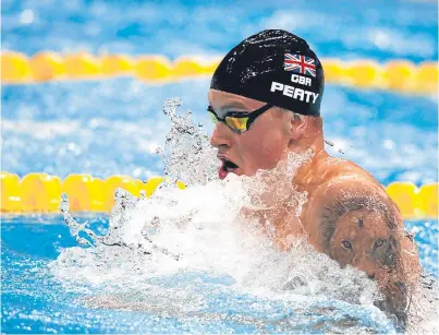  ?? Picture: Getty. ?? Powerful performer: Adam Peaty has impressed with the margin of his victories.