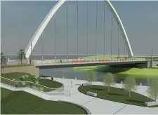  ??  ?? A CGI of the Garavogue Eastern Bridge.