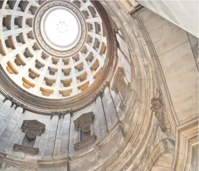  ??  ?? Dome Inside the remarkable building