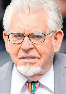  ??  ?? > Rolf Harris, 87, is to be released from Stafford Prison today