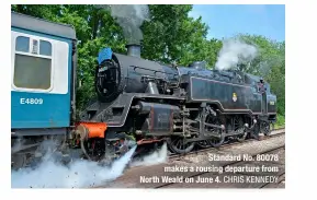  ?? CHRIS KENNEDY ?? Standard No. 80078 makes a rousing departure from North Weald on June 4.