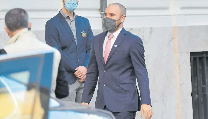  ?? VÍCTOR SOKOLOWICZ ?? El ministro en Roma. Martín Guzmán viajó a Europa con el Presidente Alberto Fernández, en una gira que se armó para buscar aire en la pelea con Cristina Kirchner.