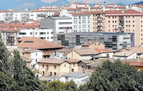  ?? Foto: Patxi Cascante ?? Vista del pueblo viejo de Burlada.