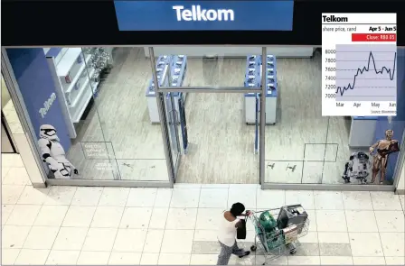  ??  ?? A Telkom shop at a mall in Johannesbu­rg. The company has adopted an entirely new operating model. PHOTO: REUTERS