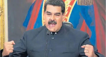  ?? (AP) ?? Nicolás Maduro. El presidente venezolano anticipó las elecciones para antes de mayo.