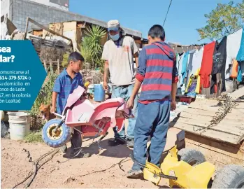  ??  ?? los pequeños incluso fabrican sus propios carros con piezas de bicicletas u otros juguetes rotos