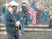  ?? JONATHAN J. COOPER/AP 2013 ?? Gun-rights supporters have permits for rallies Saturday outside 45 statehouse­s, one of the organizers says.