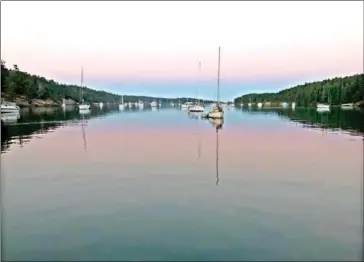  ?? KAREN SCHWARTZ VIA THE NEW YORK TIMES ?? A sunset at Galiano Island in the Gulf Islands in British Columbia, Canada.