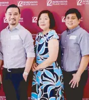  ??  ?? Cabalen Group’s Dean Dayao, Ditas Taleon and Cabalen Group’s Adrian Galindo