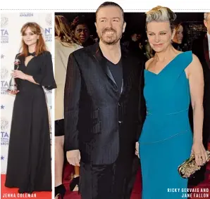  ??  ?? JENNA COLEMAN RICKY GERVAIS AND
JANE FALLON