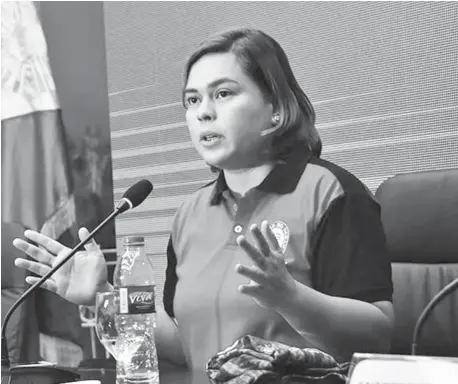  ?? (FILE PHOTO) ?? DAVAO City Mayor Sara Duterte-Carpio.