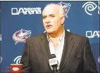  ?? Eamon Queeney / Associated Press ?? John Davidson resigned as the Blue Jackets’ president of hockey operations Friday to join the Rangers in a similar role.